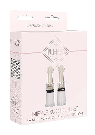 SHOTS AMERICA Pumped Nipple Suction Set Small Transparent at $15.99