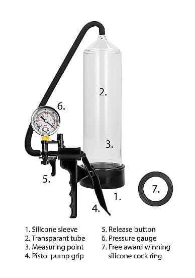 SHOTS AMERICA Pumped Elite Beginner Pump with PSI Gauge Transparent at $39.99
