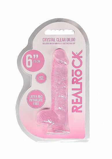 SHOTS AMERICA Real Cock 6 inches Realistic Dildo with Balls Pink at $12.99