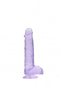 SHOTS AMERICA Real Cock 6 inches Realistic Dildo with Balls Purple at $11.99