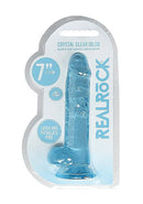 SHOTS AMERICA Realrock 7 inches Realistic Dildo with Balls Blue at $17.99