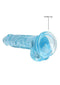 Realrock 7 inches Blue Realistic Dildo with Balls and Suction Cup from Shots Toys America