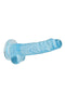 Realrock 7 inches realistic blue dildo with balls and suction cup from Shots Toys America