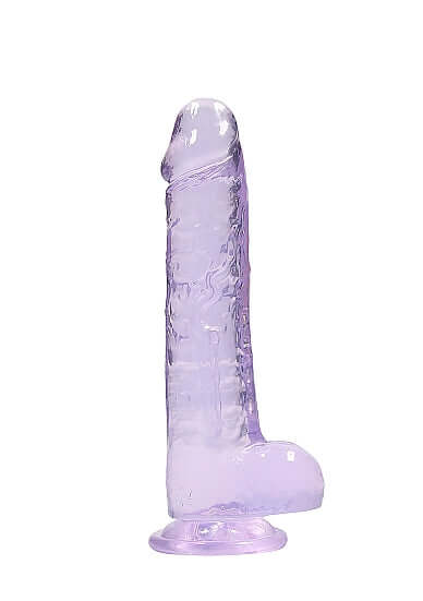 SHOTS AMERICA Real Cock 8 inches Realistic Dildo with Balls Purple at $21.99