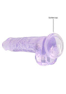 SHOTS AMERICA Real Cock 8 inches Realistic Dildo with Balls Purple at $21.99