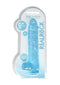 Realrock 9 inches Blue Realistic Dildo with Balls in packaging, phthalate-free, latex-free, body-safe by Shots Toys America