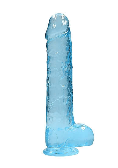 Realrock 9 inches blue realistic dildo with balls and suction cup from Shots Toys America