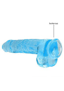 SHOTS AMERICA Realrock 9 inches Realistic Dildo with Balls Blue at $29.99
