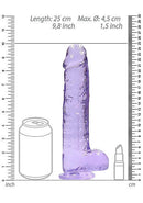SHOTS AMERICA Real Cock 9 inches Realistic Dildo with Balls Purple at $25.99