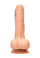 SHOTS AMERICA Realrock 8 inches Dong Flesh Light Skin Tone with Testicles at $29.99