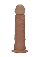 RealRock 9-Inch Medium Skin Tone Dildo with Lifelike Texture and Veins for Sensual Pleasure