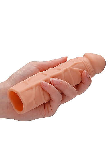 SHOTS AMERICA Realrock Penis Sleeve 7 inches Flesh Light Skin Tone at $11.99