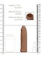 SHOTS AMERICA Realrock Penis Sleeve 6 inches Tan Medium Skin Tone at $12.99