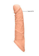 SHOTS AMERICA Realrock Penis Sleeve 8 inches Flesh Light Skin Tone at $14.99