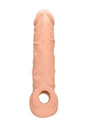 SHOTS AMERICA Realrock Penis Sleeve 8 inches Flesh Light Skin Tone at $14.99