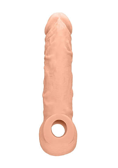 SHOTS AMERICA Realrock Penis Sleeve 8 inches Flesh Light Skin Tone at $14.99