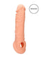 SHOTS AMERICA Realrock Penis Sleeve 8 inches Flesh Light Skin Tone at $14.99