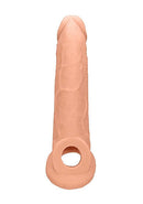 SHOTS AMERICA Realrock Penis Sleeve 9 inches Flesh Light Skin Tone at $19.99