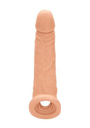 SHOTS AMERICA Realrock Penis Sleeve 9 inches Flesh Light Skin Tone at $19.99