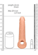 SHOTS AMERICA Realrock Penis Sleeve 9 inches Flesh Light Skin Tone at $19.99