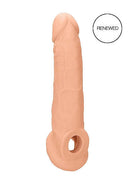 SHOTS AMERICA Realrock Penis Sleeve 9 inches Flesh Light Skin Tone at $19.99