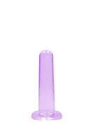 Realrock Crystal Clear 5.3-inch purple dildo for anal and vaginal pleasure from Shots Toys America
