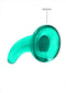 SHOTS AMERICA Realrock Non-Realistic Dildo with Suction Cup 4.5 inches Turquoise Green at $10.99