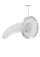 SHOTS AMERICA Realrock Non-Realistic Dildo with Suction Cup 4.5 inches Transparent Clear at $10.99