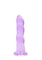 SHOTS AMERICA Non-Realistic Dildo with Suction Cup 7 inches Purple Clear at $18.99