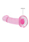 Pink Realrock 7-inch non-realistic dildo with suction cup from Shots Toys America.