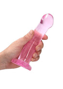 SHOTS AMERICA Realrock Non-Realistic Dildo with Suction Cup 7 inches Pink at $15.99