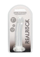 SHOTS AMERICA Realrock Non-Realistic Dildo with Suction Cup 7 inches Transparent Clear at $14.99