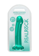SHOTS AMERICA Realrock Non-Realistic Dildo with Suction Cup 7 inches Turquoise Green at $14.99