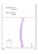 SHOTS AMERICA Realrock Non-Realistic Double Dong 17 inches in total length Purple at $27.99