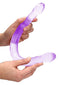 SHOTS AMERICA Realrock Non-Realistic Double Dong 17 inches in total length Purple at $27.99