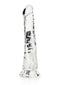 Realrock Slim 6-Inch Transparent Dildo with suction cup base, made from phthalate-free TPE for safe use.