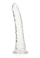 Realrock Slim Dildo 7 inches Transparent Clear by Shots Toys for anal and vaginal pleasure