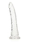 Realrock Slim Dildo 7 inches Transparent Clear by Shots Toys for anal and vaginal pleasure