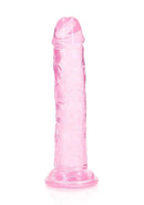 Realrock Crystal Clear 6-Inch Dildo, Translucent Design for Anal and Vaginal Pleasure