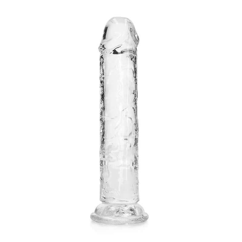 Crystal clear 7-inch realistic dildo from Shots Realrock for ultimate satisfaction