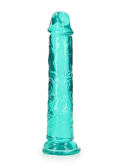 Realrock Straight Realistic 7 inches Turquoise Dildo for anal and vaginal use