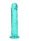 Realrock Straight Realistic 7 inches Dildo Turquoise