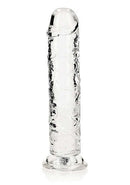 Realrock Clear 8-inch Realistic Dildo by Shots Toys for Anal and Vaginal Pleasure.