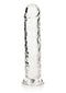Realrock Clear 8-inch Realistic Dildo by Shots Toys for Anal and Vaginal Pleasure.