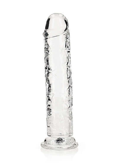 Crystal clear Realrock Realistic Straight Dildo 9 inches for intimate pleasure by Shots Toys