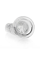 Realrock Realistic Straight Dildo 9 inches in transparent clear, offering sublime crystal clear pleasure and intimate exploration.