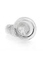Realrock Realistic Straight Dildo 9 inches in transparent clear, offering sublime crystal clear pleasure and intimate exploration.