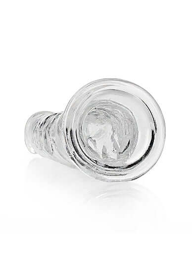 Realrock Realistic Straight Dildo 9 inches in transparent clear, offering sublime crystal clear pleasure and intimate exploration.
