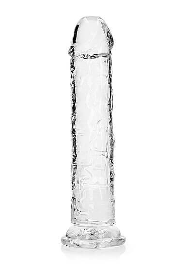 Realrock realistic straight dildo 9 inches crystal clear pleasure by Shots Toys