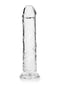 Realrock realistic straight dildo 9 inches crystal clear pleasure by Shots Toys